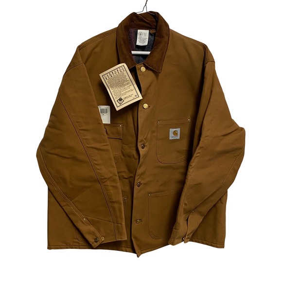 Carhartt Other - NOS‎ Vintage Carhartt 6BLC Chore Coat 2XL 52R Blanket Lined Brown Duck USA